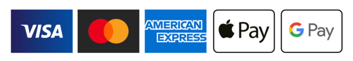 Visa Mastercard Amex Apple Pay Google Pay